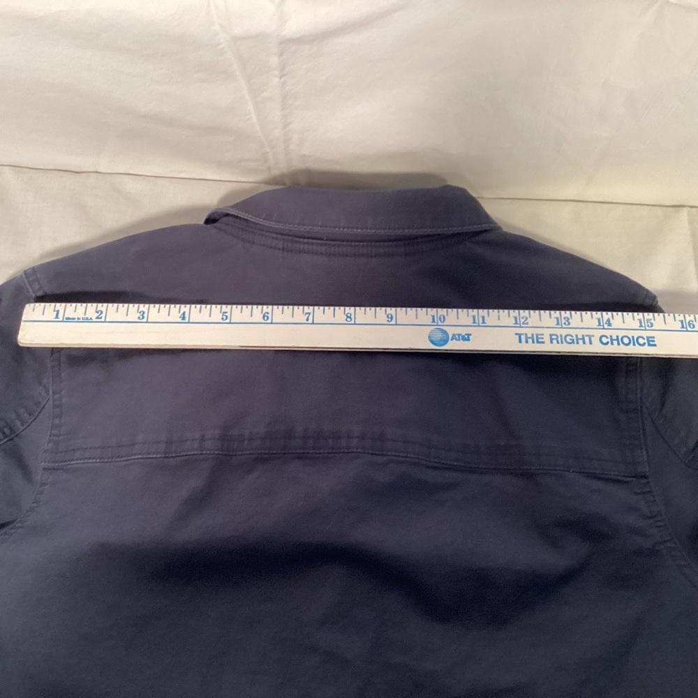 L.L. Bean Women's Navy Blue Utility Jacket Size Medium - Picture 14 of 16